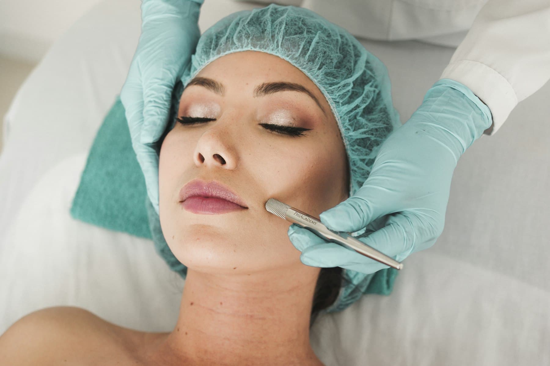 A calm clinical aesthetic treatment in a premium med spa setting